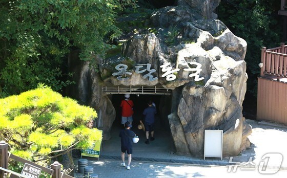"처서 맞아?"…35도 폭염 속 충북  관광지 피서 인파로 '북적'