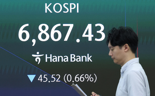 코스피, 삼성전자 약세에 하락 출발