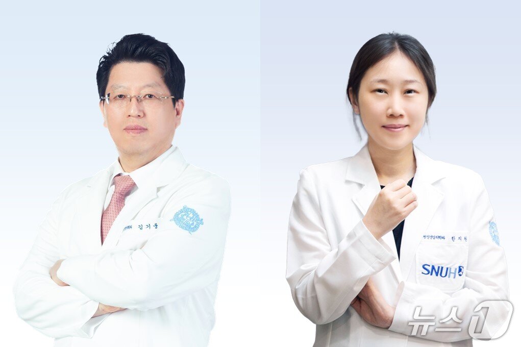 본문 이미지 - 분당서울대병원 정신건강의학과의 김기웅 교수(왼쪽부터)와 한지원 교수.(분당서울대병원 제공)