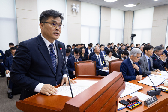 결산 제안설명하는 최용철 소방청장