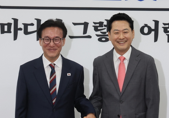 국민의힘 찾은 김민석 대표