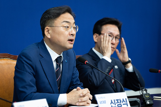 신장식 조국혁신당 대표, 김민석 더불어민주당 대표 접견