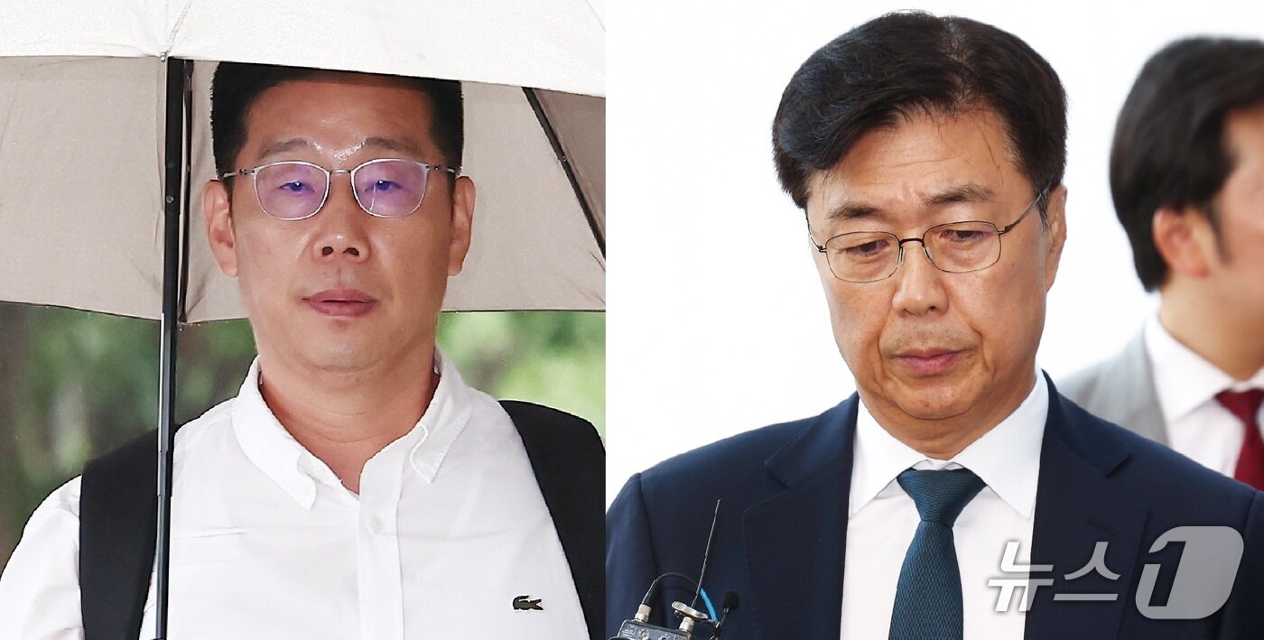 본문 이미지 - 조성현 전 수도방위사령부 제1경비단장(왼쪽)과 홍장원 전 국가정보원 1차장/뉴스1