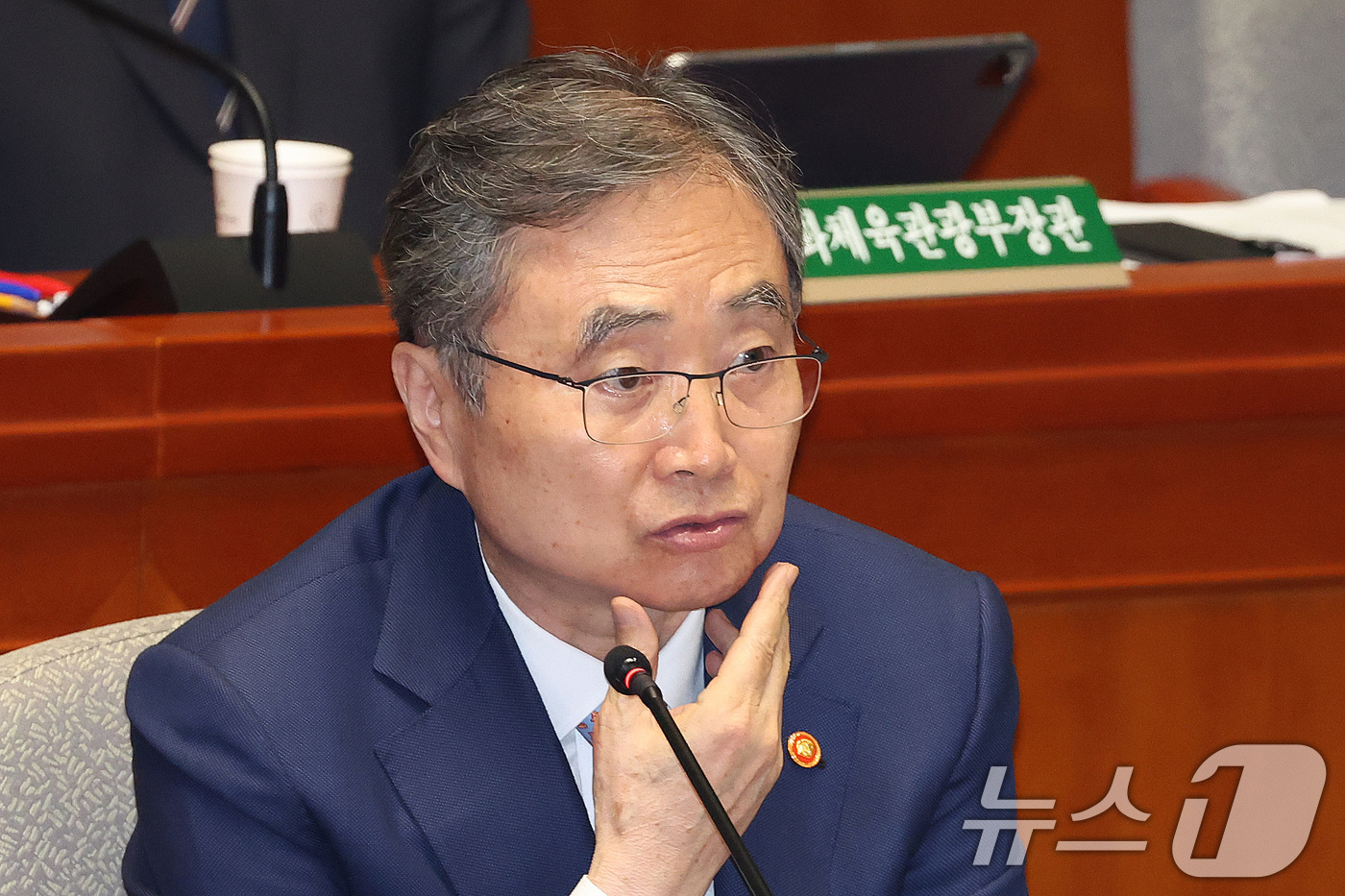 (서울=뉴스1) 신웅수 기자 = 조현 외교부 장관이 24일 서울 여의도 국회에서 열린 예산결산특별위원회 전체회의에서 의원 질의에 답변하고 있다. 2026.8.24/뉴스1