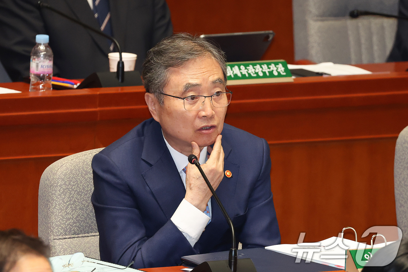 (서울=뉴스1) 신웅수 기자 = 조현 외교부 장관이 24일 서울 여의도 국회에서 열린 예산결산특별위원회 전체회의에서 의원 질의에 답변하고 있다. 2026.8.24/뉴스1