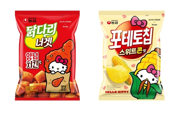 농심, 올리브영·산리오와 맞손…외국인 관광객에 'K-스낵' 알린다