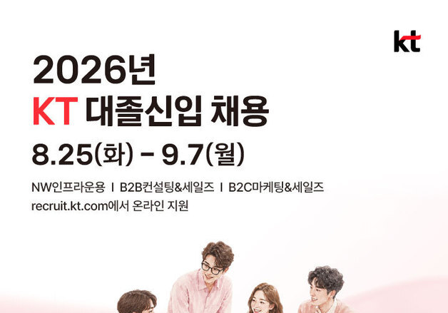KT, 대졸 신입사원 채용 실시…"AI 활용 역량 살핀다"