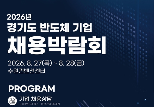 경기도, 27~28일 수원서 반도체 기업 채용박람회…20개사 참여