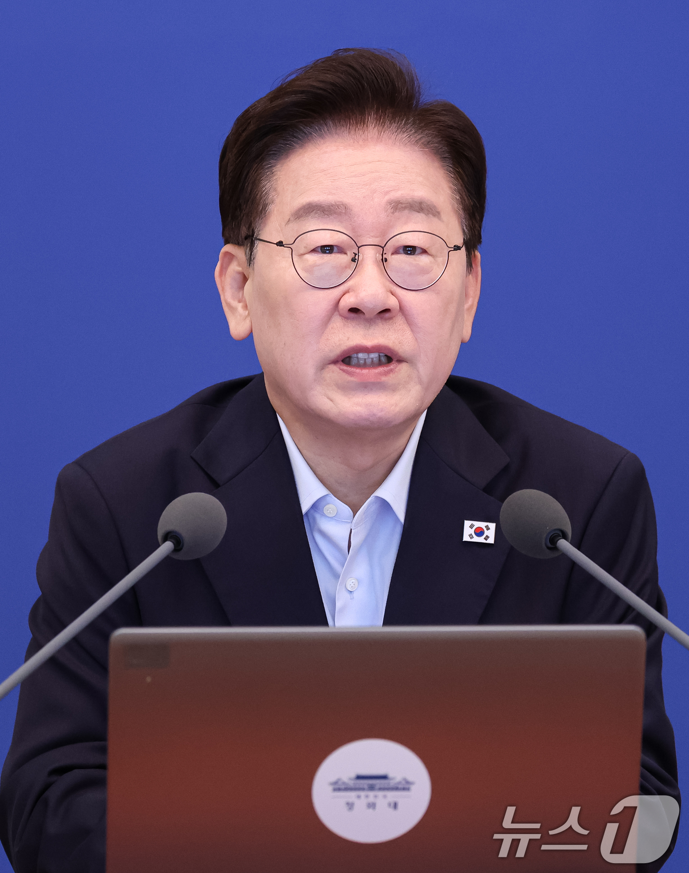 (서울=뉴스1) 허경 기자 = 이재명 대통령이 25일 청와대에서 열린 국무회의에서 발언을 하고 있다. 2026.8.25/뉴스1