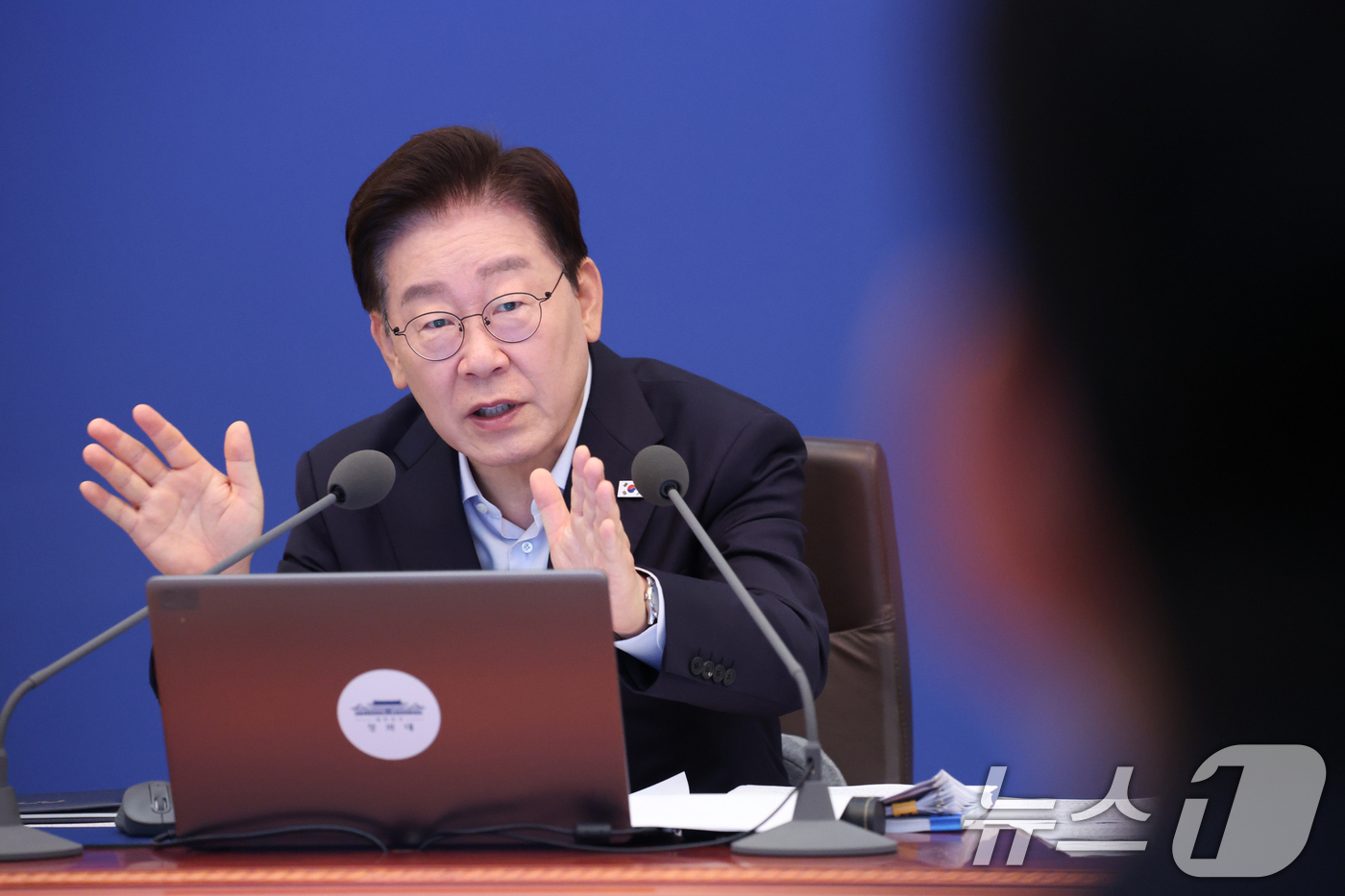 (서울=뉴스1) 허경 기자 = 이재명 대통령이 25일 청와대에서 열린 국무회의에서 발언을 하고 있다. 2026.8.25/뉴스1