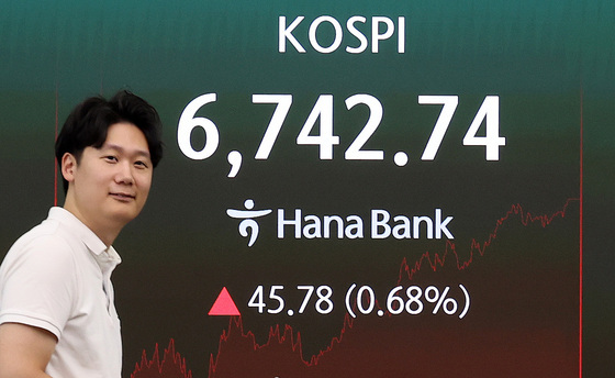 코스피, 반등해 6700선 회복