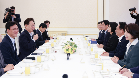 이재명 대통령 '더불어민주당 신임 당지도부 만찬 간담회'