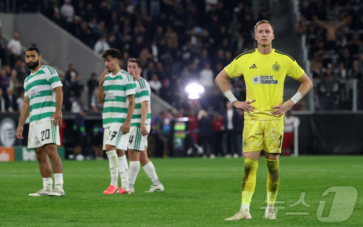 본문 이미지 - 2026-27 UCL 본선 진출에 실패한 셀틱. ⓒ 로이터=뉴스1