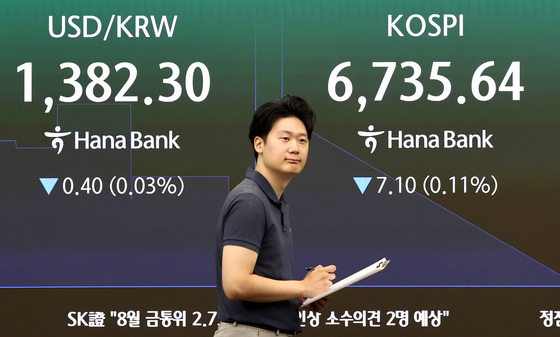 유가·금리 하락에도 외인 순매도 지속…코스피 강보합[개장시황]