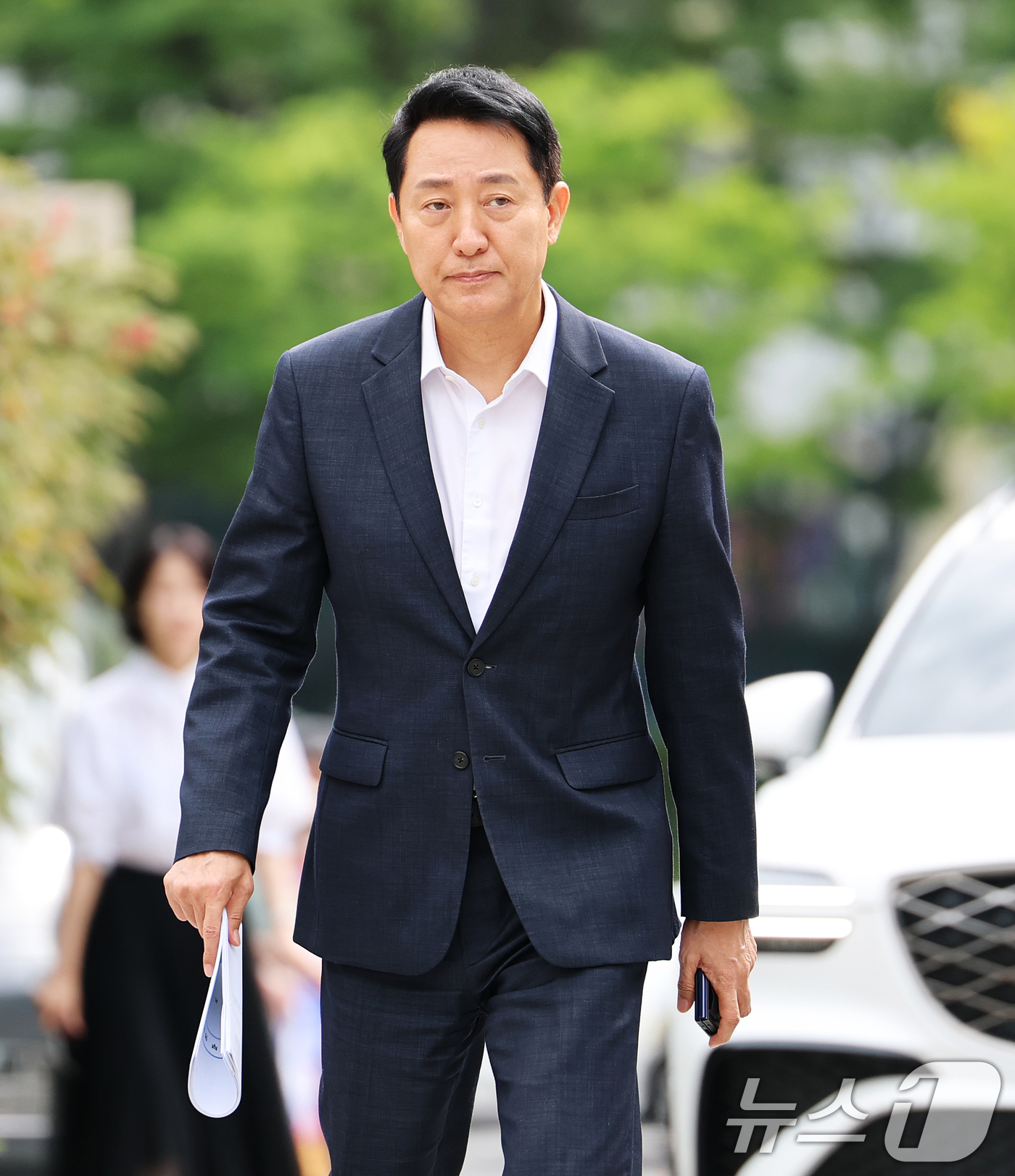 (서울=뉴스1) 오대일 기자 = 오세훈 서울시장이 26일 서울 중구 정동에서 열린 서울 주택 공급 현안 논의를 위한 김윤덕 국토교통부 장관과의 2차 회동에 참석하고 있다. 2026 …