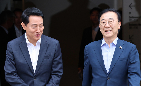 오세훈 "국토부와 이견 좁혀진 느낌…탄천물재생센터 부지 제안"(상보)