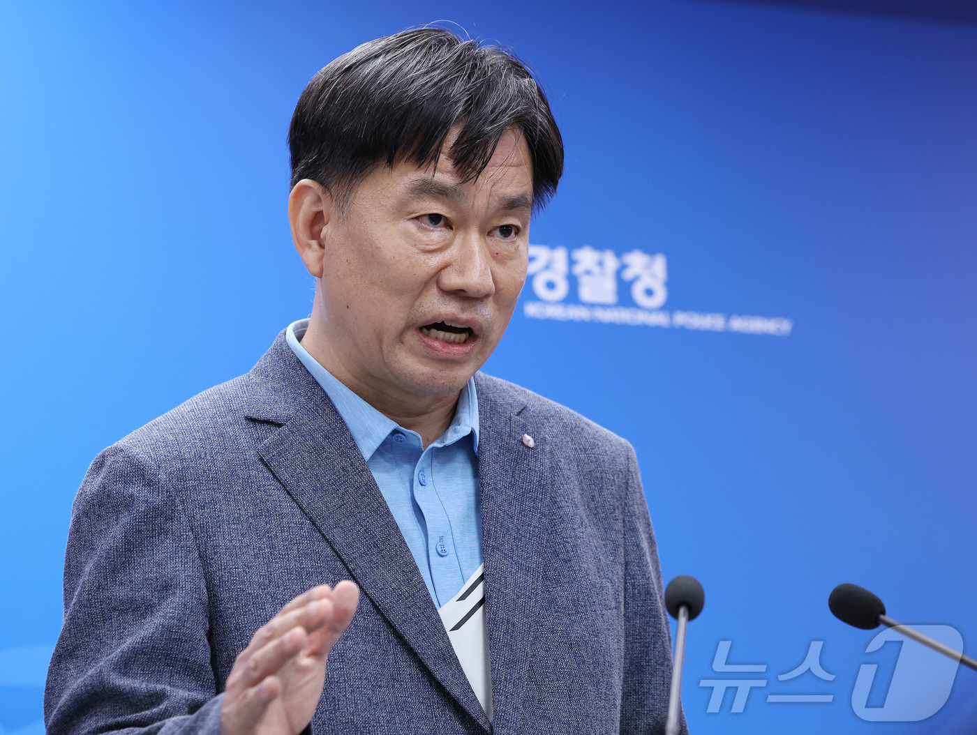 (서울=뉴스1) 박지혜 기자 = 한동훈 경찰청 국가수사본부 12·29 여객기 참사 특별수사단장이 26일 서울 서대문구 경찰청에서 12·29 여객기 참사 중간 수사 결과를 발표하고 …