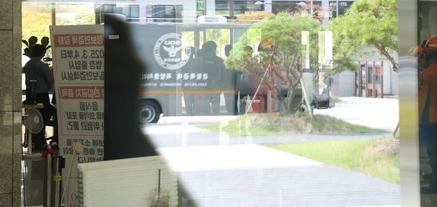폭발물 설치 신고에 전주지법 수색 작업