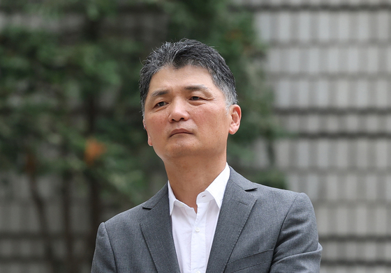 법원 도착한 김범수 미래이니셔티브센터장, 항소심 공판 출석