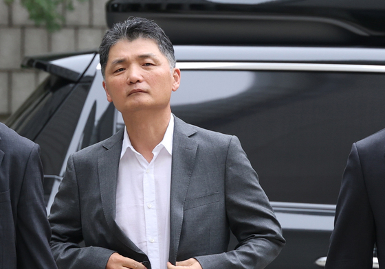 항소심 공판 출석하는 김범수