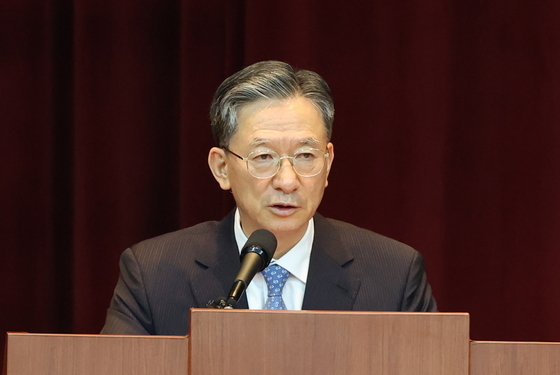 이임사하는 정성호 법무부 장관