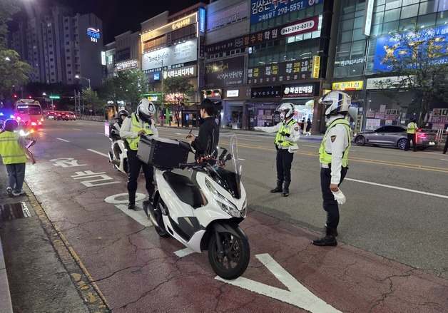 청주시 9월까지 소음덮개 제거 등 이륜차 불법행위 합동단속