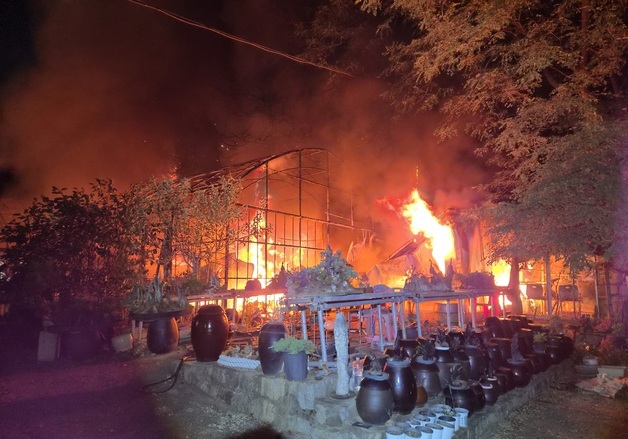 부산 기장군 가설 농막서 화재…1시간40여분 만에 진화