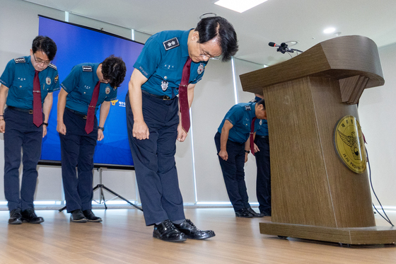 대도민 사과하는 고평기 제주경찰청장