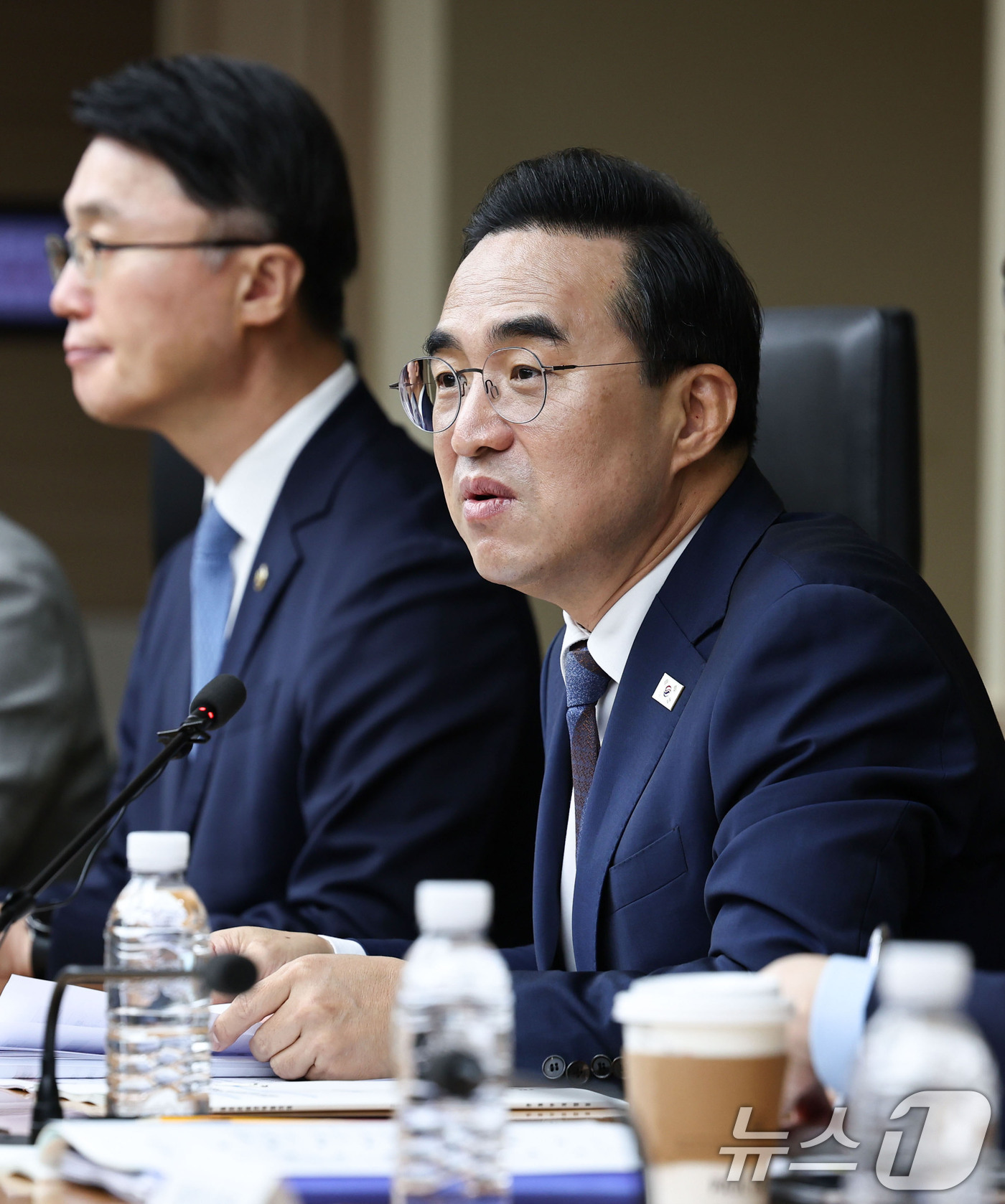 (서울=뉴스1) 이종수 기자 = 박홍근 기획예산처 장관이 27일 오전 서울 중구 예금보험공사에서 열린 제2차 재정운용전략협의회에서 모두발언을 하고 있다. 2026.8.27/뉴스1