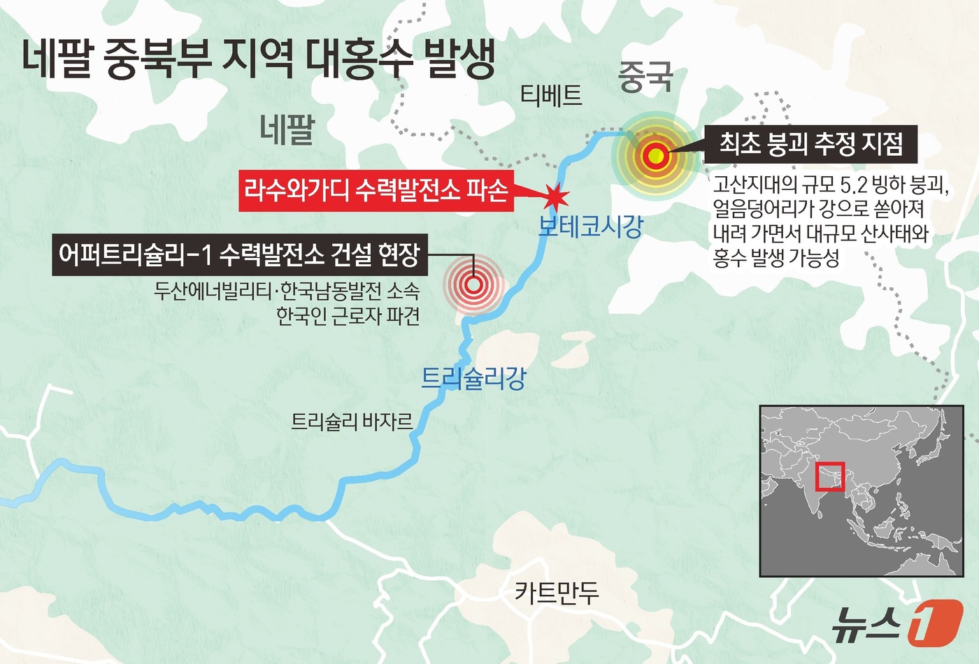 (서울=뉴스1) 김초희 디자이너 = 26일(현지시간) 뉴욕타임스(NYT)에 따르면, 지질학자들과 빙하학자 등으로 구성된 과학자 그룹은 고산지대의 빙하에서 거대한 얼음덩어리가 떨어져 …