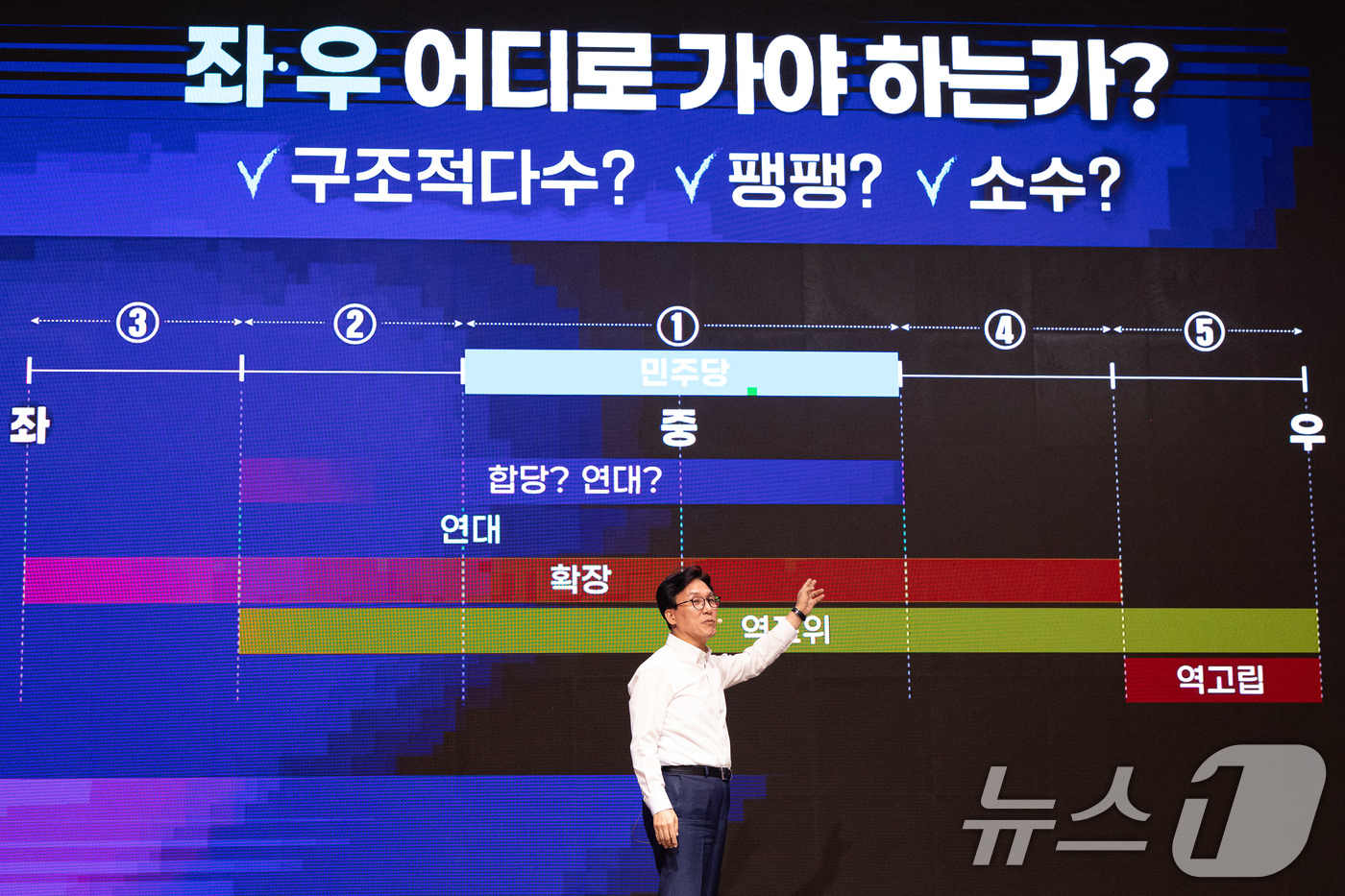 (인천=뉴스1) 유승관 기자 = 김민석 더불어민주당 대표가 27일 인천 영종구 인스파이어 엔터테인먼트 리조트에서 열린 2026년 정기국회 대비 국회의원 워크숍에서 인사말을 하고 있 …