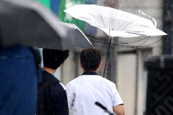 부산 집중호우…온천천 등 주요 하천 산책로 전면 통제