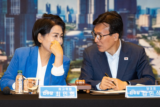 대화하는 김민석·최민희