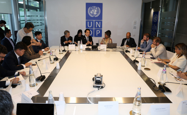 유럽 순방 박수현 지사 UNDP AI 허브 '충남 유치' 방안 모색