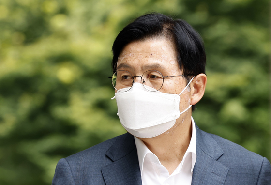 공판 출석하는 황교안 자유와혁신 대표, 내란선동 등 공판 출석