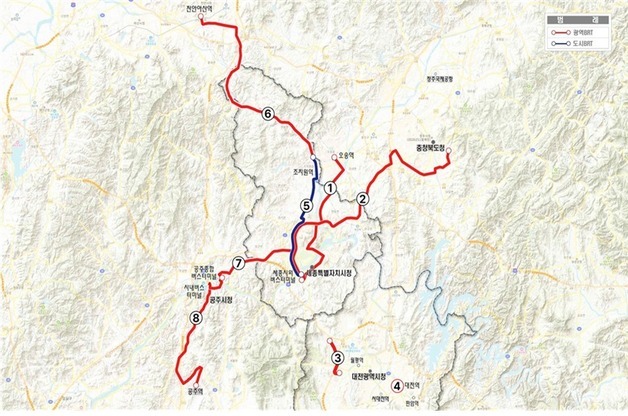 충청권 BRT망 확대 속도…공주·조치원 이어 신규 노선 추진