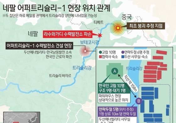 피난처 된 산 중턱, 고립 10명 생환…실종 9명은 물 덮친 저지대 머물렀다