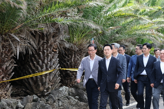 장동혁 국민의힘 대표, '제주 실종사건' 현장 방문