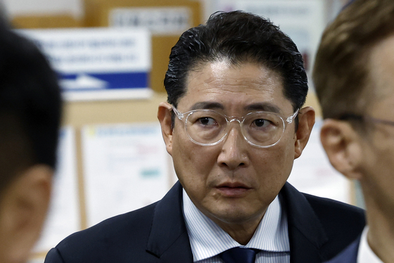 법정 향하는 조현준 효성그룹 회장