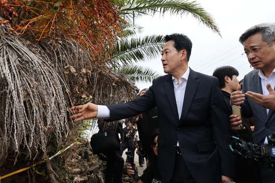실종사건 피해 현장 살피는 장동혁 국민의힘 대표