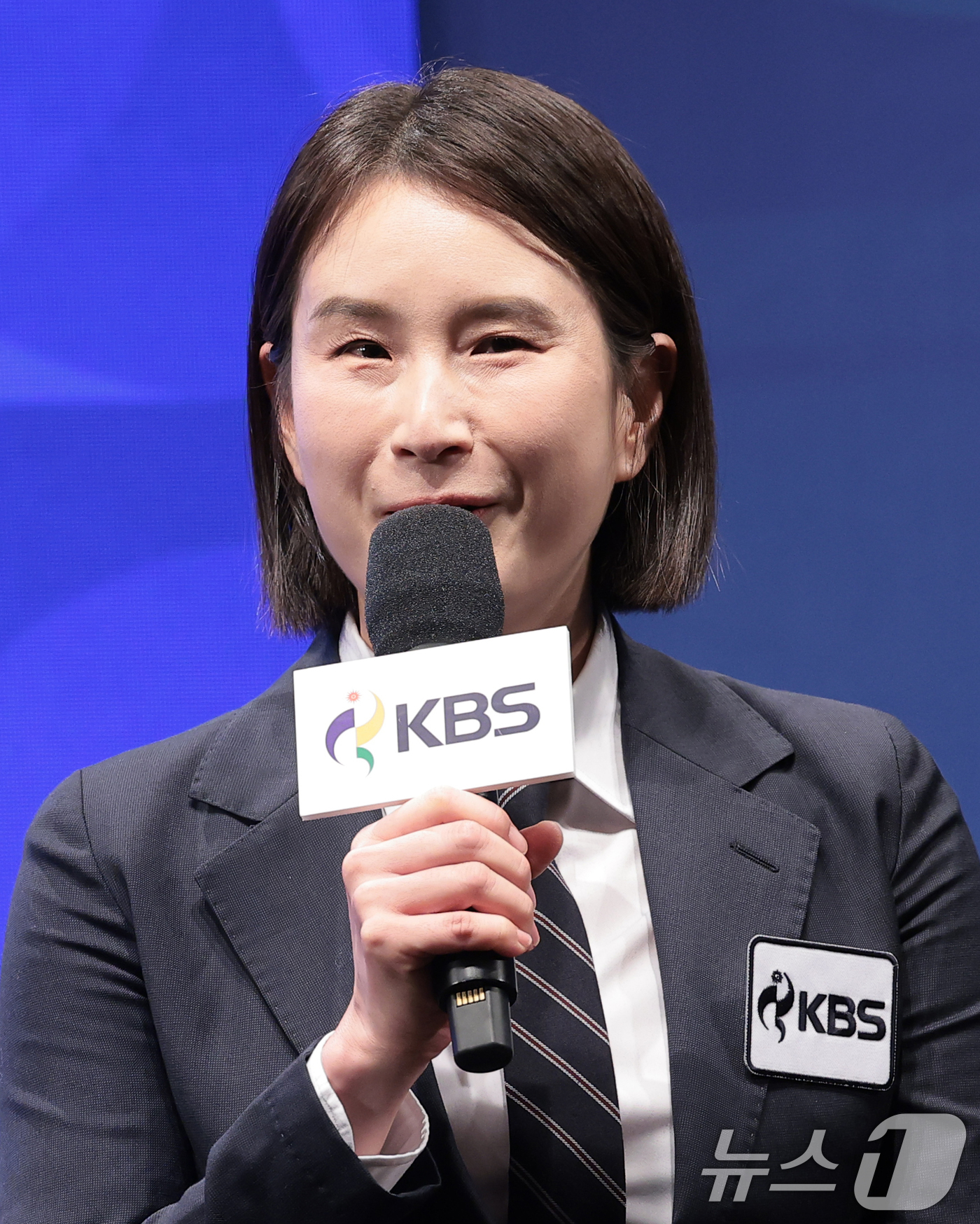 (서울=뉴스1) 권현진 기자 = 기보배 해설위원이 28일 서울 여의도 KBS 아트홀에서 진행된 '2026 아이치-나고야 아시안게임' 제작발표회에 참석해 인사말을 하고 있다. 202 …