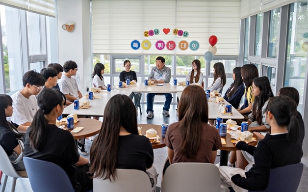 증평군수, 지역 학생 등과 '청소년 톡톡 간담회' 개최