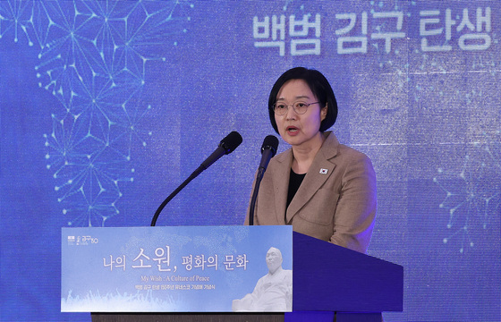 축사하는 한성숙 총리