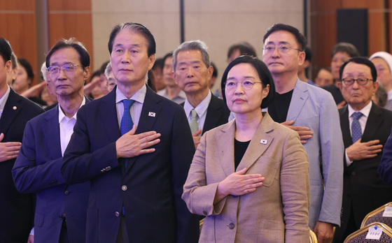 김구 탄생 150주년 기념식 참석한 한성숙 총리