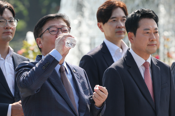 목축이는 정점식 원내대표