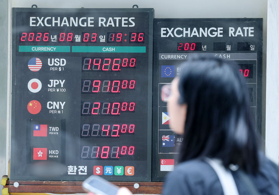 1400원대 초반까지 떨어지며 하락세 지속하는 원달러 환율