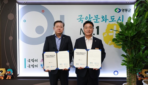 영동군-새마을금고 '지방보조금 전용계좌 개설' 업무협약