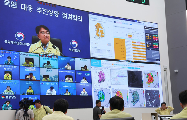 폭염대응 중대본 주재하는 김광용 행안부 재난안전관리본부장