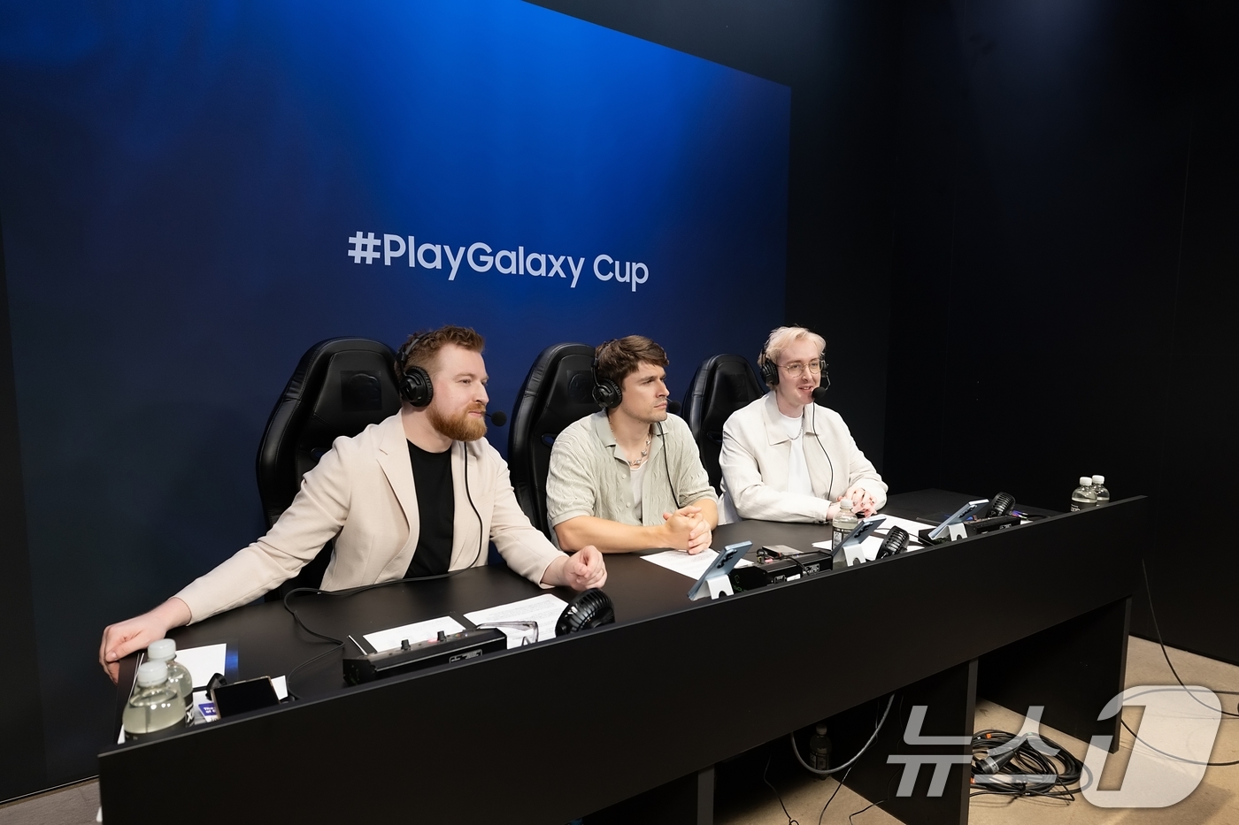 (서울=뉴스1) = 삼성전자가 독일 쾰른메쎄에서 열린 '게임스컴(gamescom) 2026'에 마련된 삼성전자 전시 부스에서 플레이갤럭시 컵(#PlayGalaxy Cup) 월드 파 …