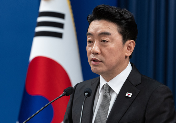 강훈식 비서실장, 인사 관련 기자회견